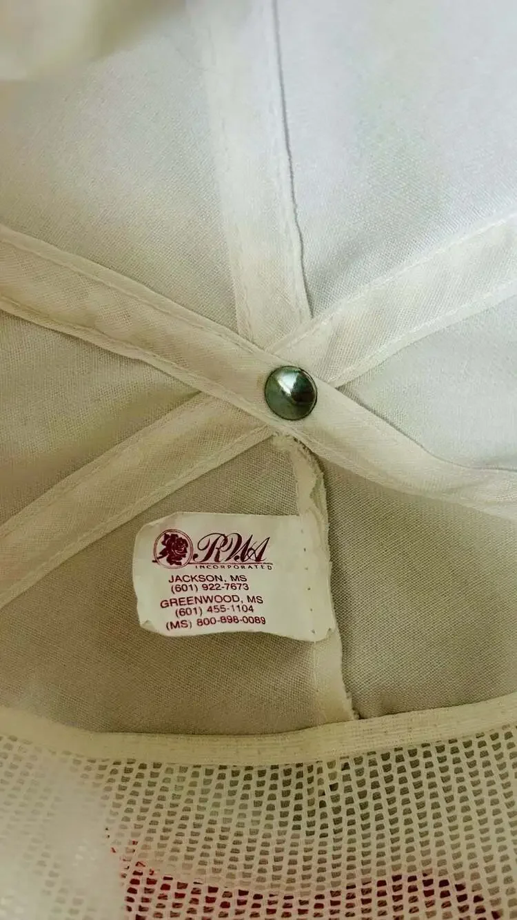 Vintage Bryan Foods Rope Hat Golf Brass Buckle Strapback Cap Mississippi Promo